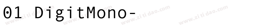 01 DigitMono字体转换